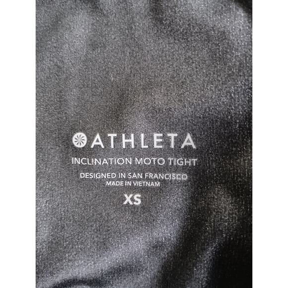 Athleta Women's Size XS Inclination Moto Tight Legging Black 512070 - Picture 8 of 11